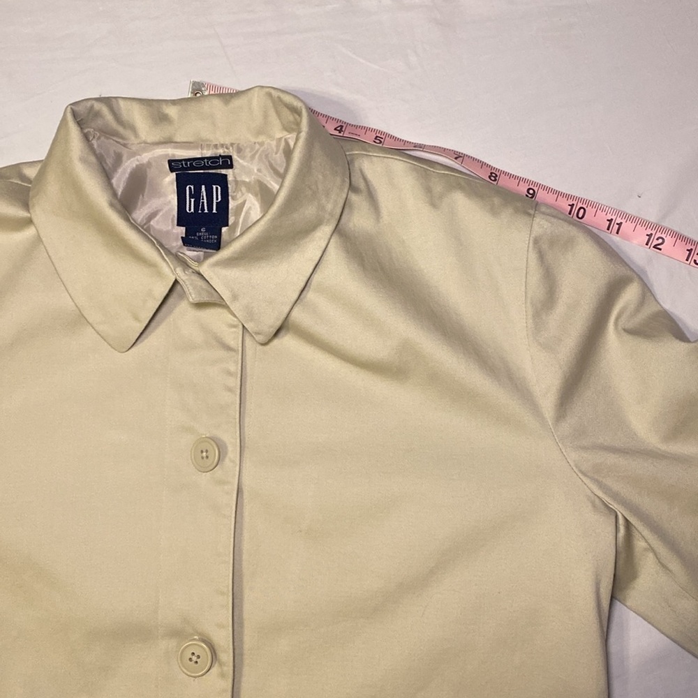 Gap Vintage Women’s Beige / Tan Blazer Suit Jacket Separate Size 6 EUC - Picture 8 of 15